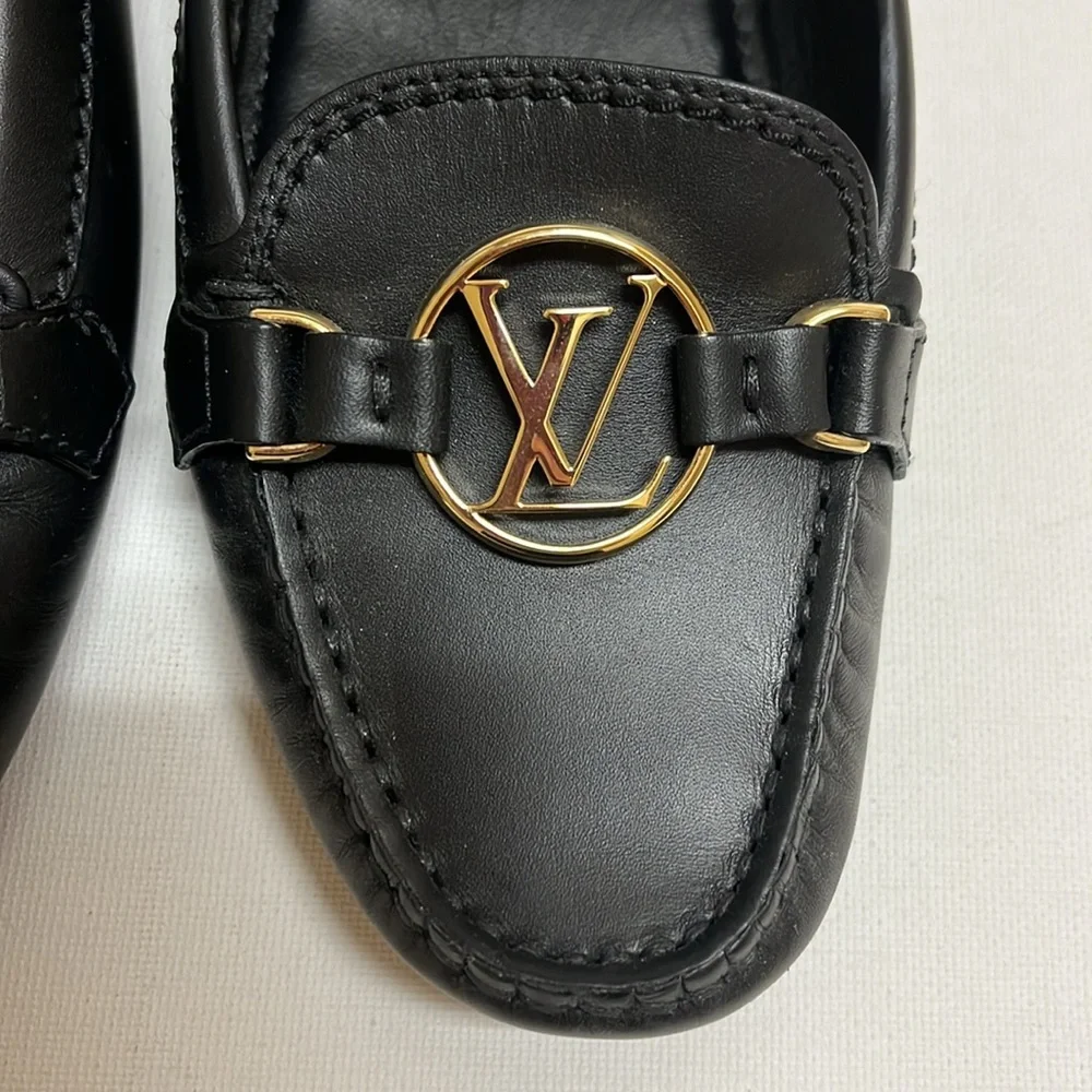 Louis Vuitton black leather driving loafers - Picture 12 of 15